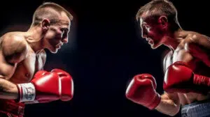 boxeadores guantes boxeo rojos
